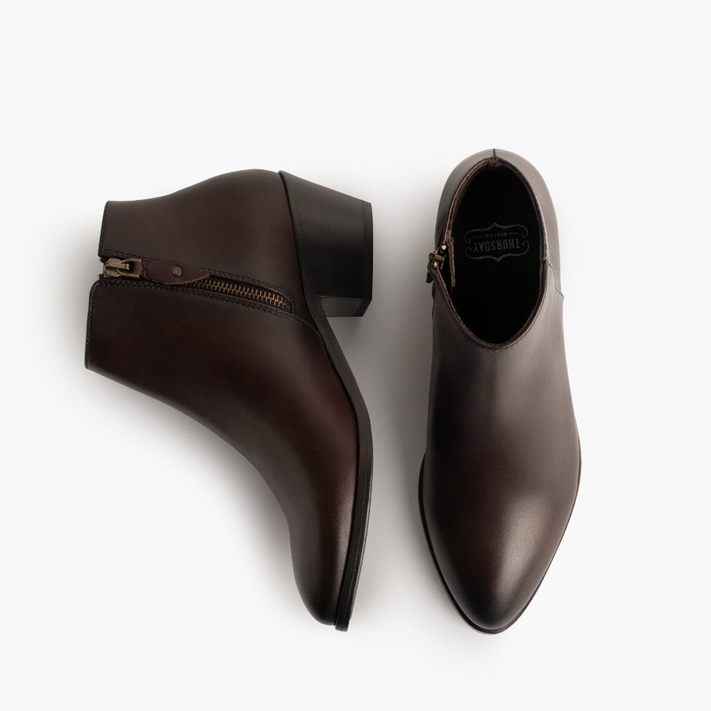 High-Traction Rubber Outsole & Lug Tread Pattern on Downtown Old English Kožené boty pro Dámy
