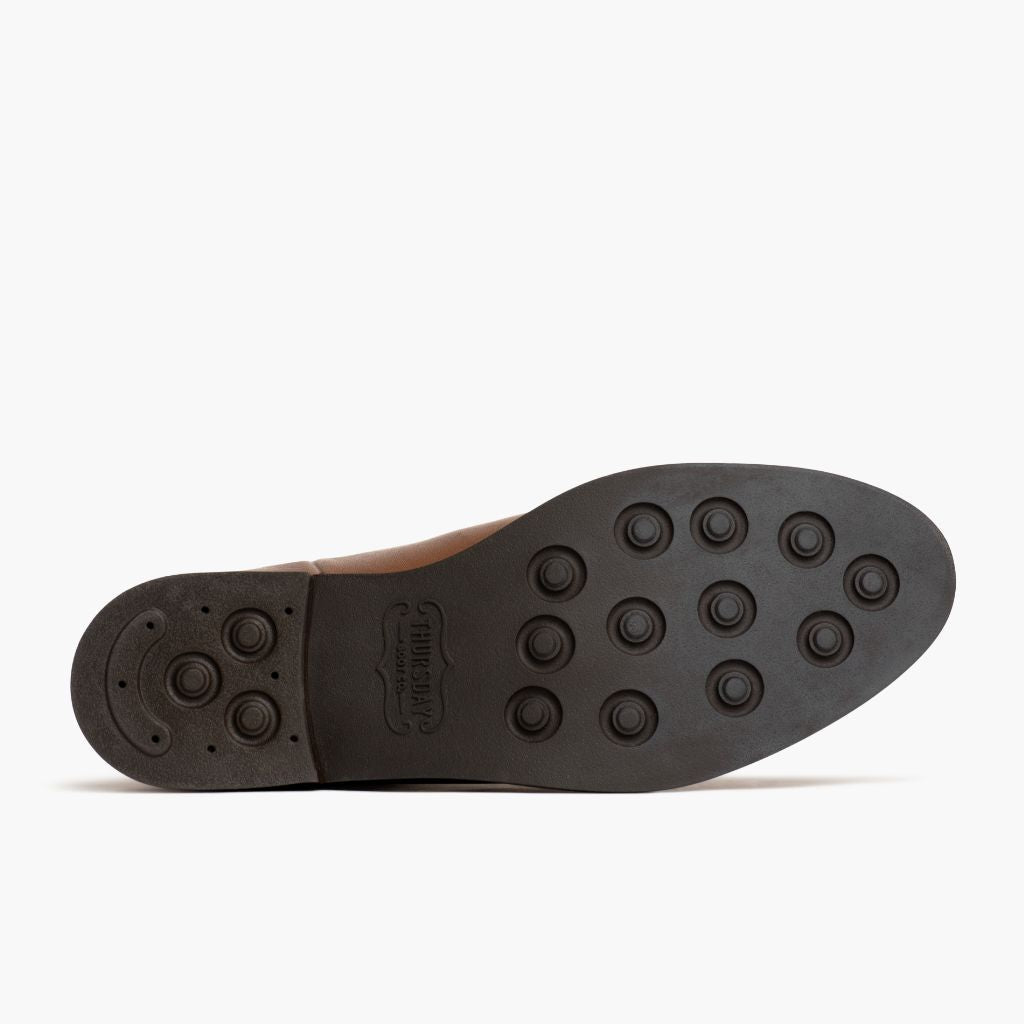 High-Traction Rubber Outsole & Lug Tread Pattern on Duchess Amber Wheat Kožené boty pro Dámy