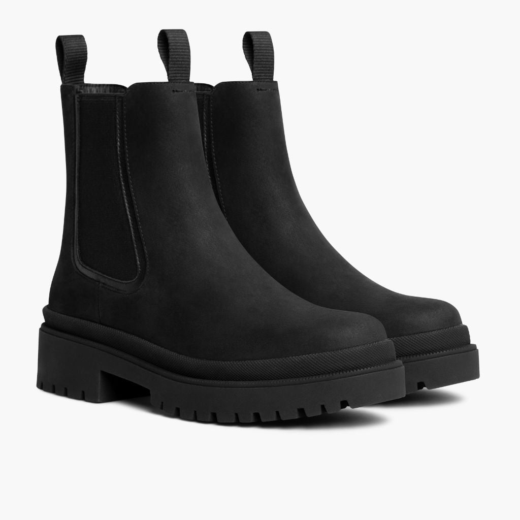 Black Full-Grain leather Boots - Rámová konstrukce Goodyear welt a špička obuvi