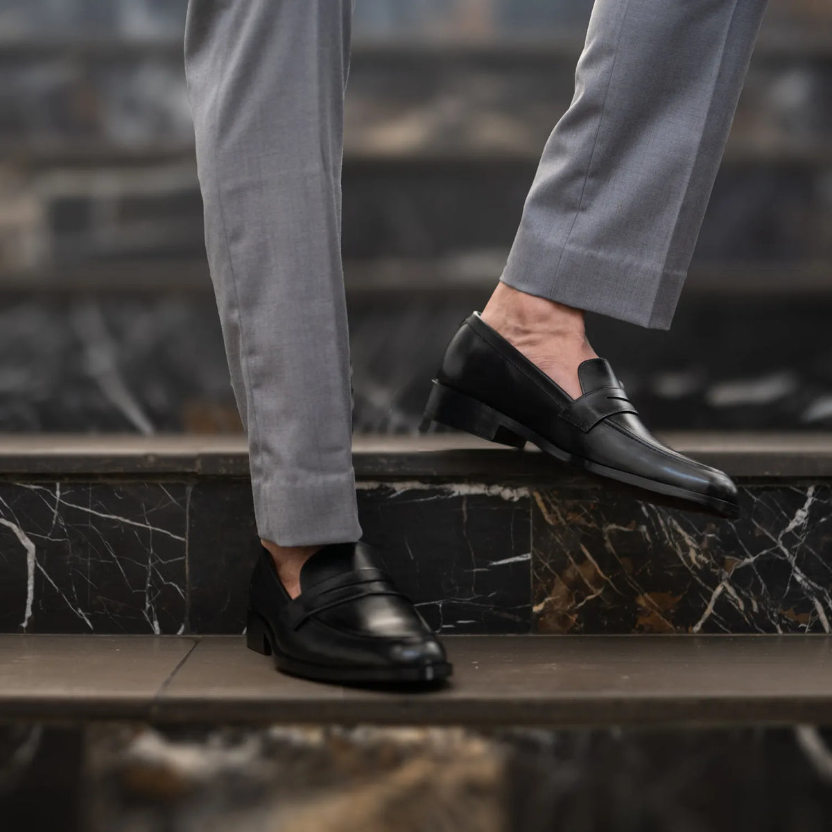 Orlaven Baxton Černá Kožené mokasíny pro Pány footwear image 10