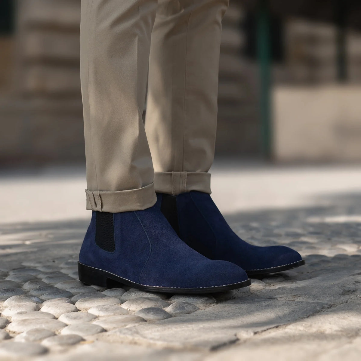 Orlaven Clarkson Chelsea Midnight Modrá Suede Kožené boty pro Pány footwear image 10