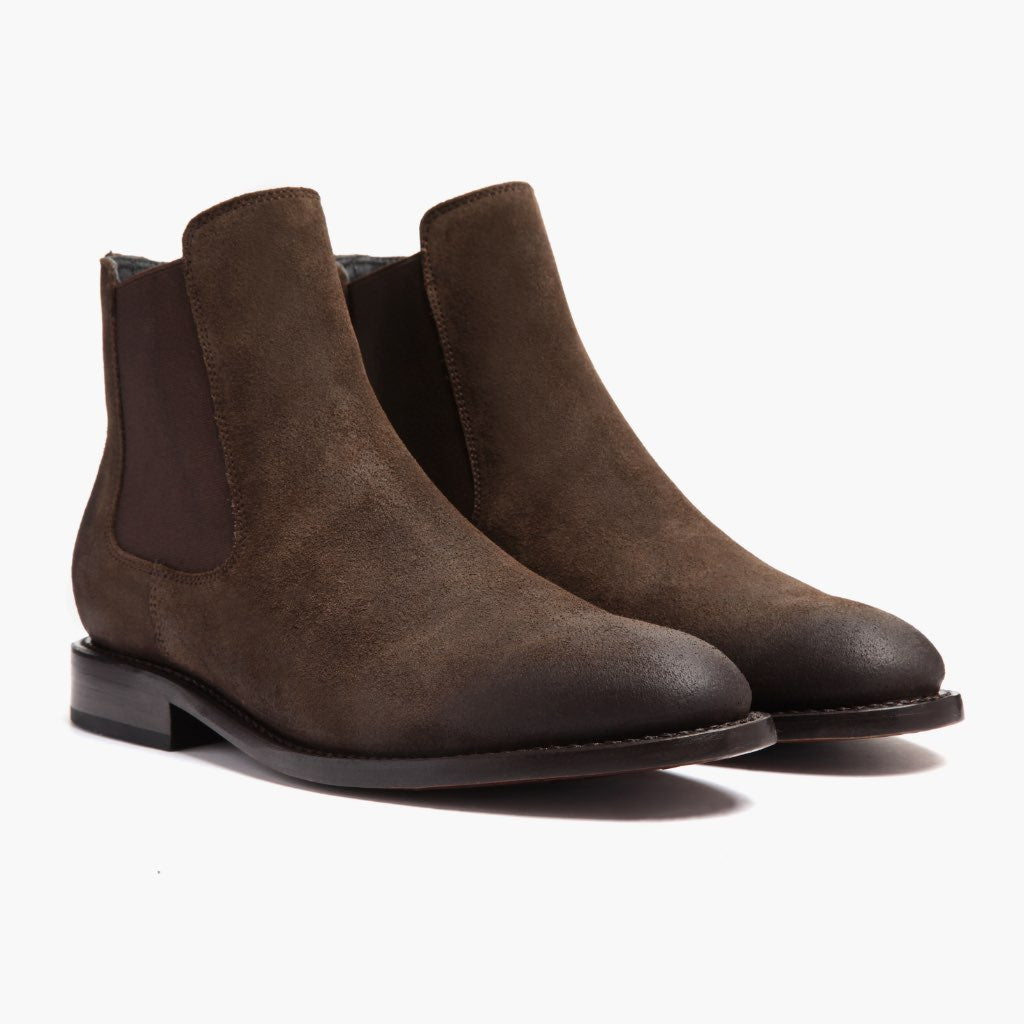 Cavalier Dark Hnědá Kožené boty pro Pány in Dark Brown Full-Grain Leather - Boční pohled | Koupit online
