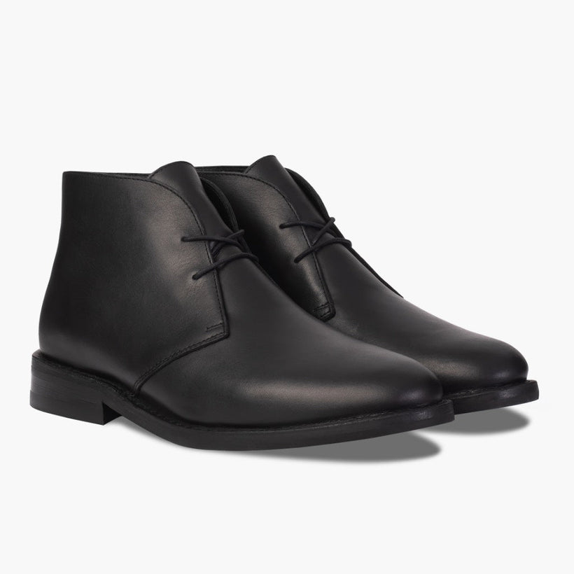 Scout Černá Leather Boots pánská
