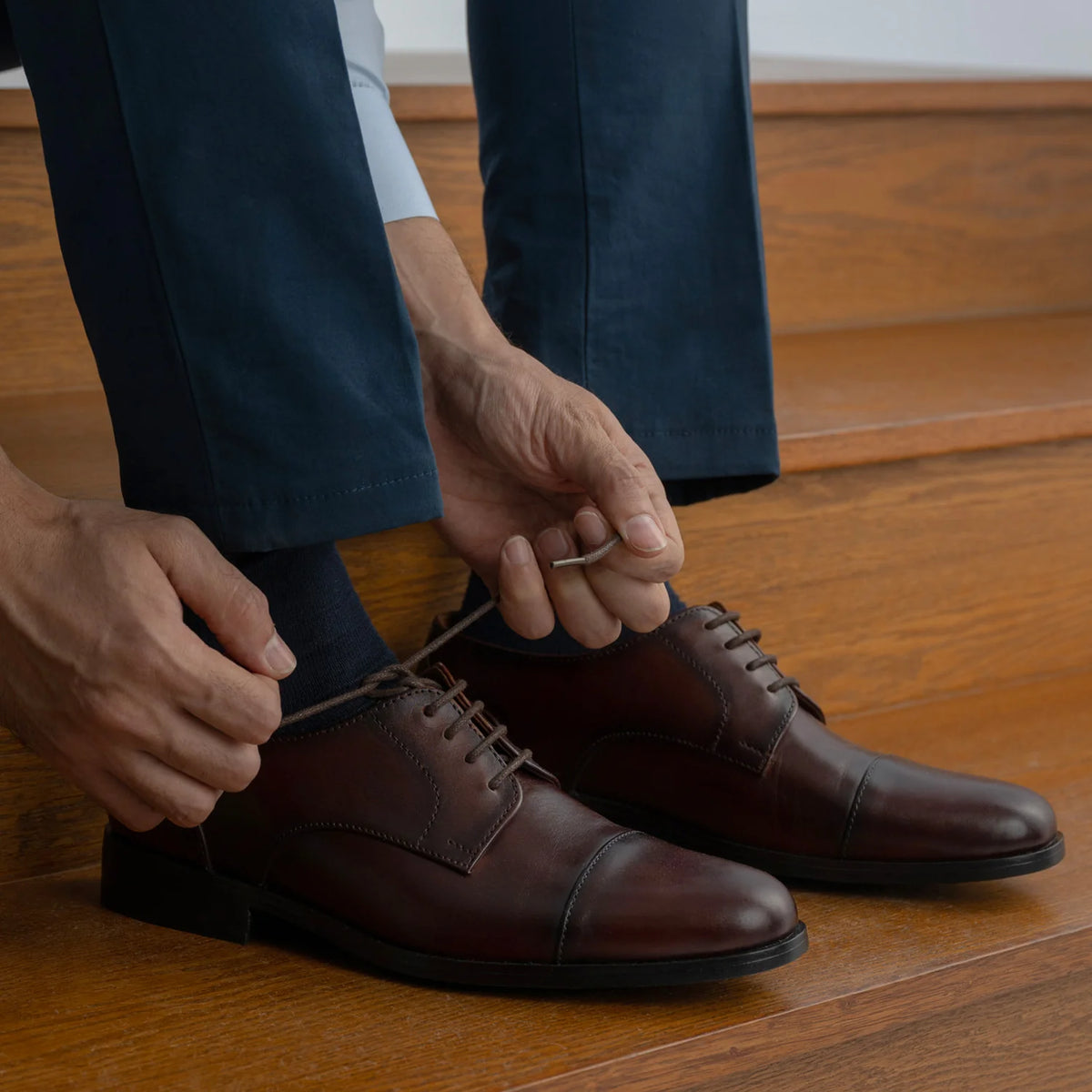 Orlaven Attorney Derby Burnished Hnědá Kožená obuv pro Pány footwear image 10