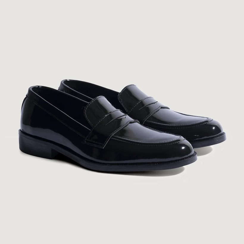 Baxton Černá Patent Leather Loafers pánská