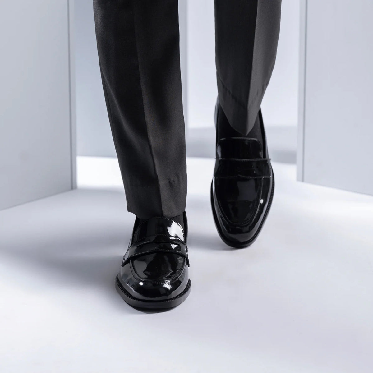 Styled On-Foot Perspective Demonstrating Ankle Fit & Silhouette on Model