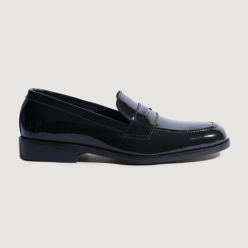 Baxton Černá Patent Leather Loafers pánská