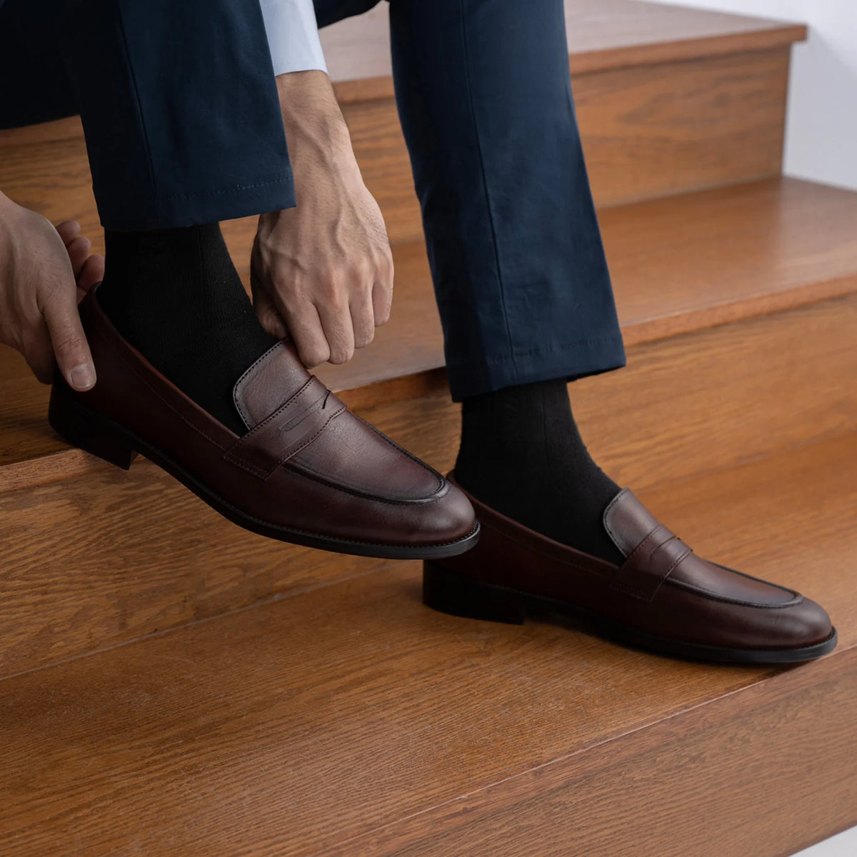 Orlaven Baxton Burnished Hnědá Kožené mokasíny pro Pány footwear image 10