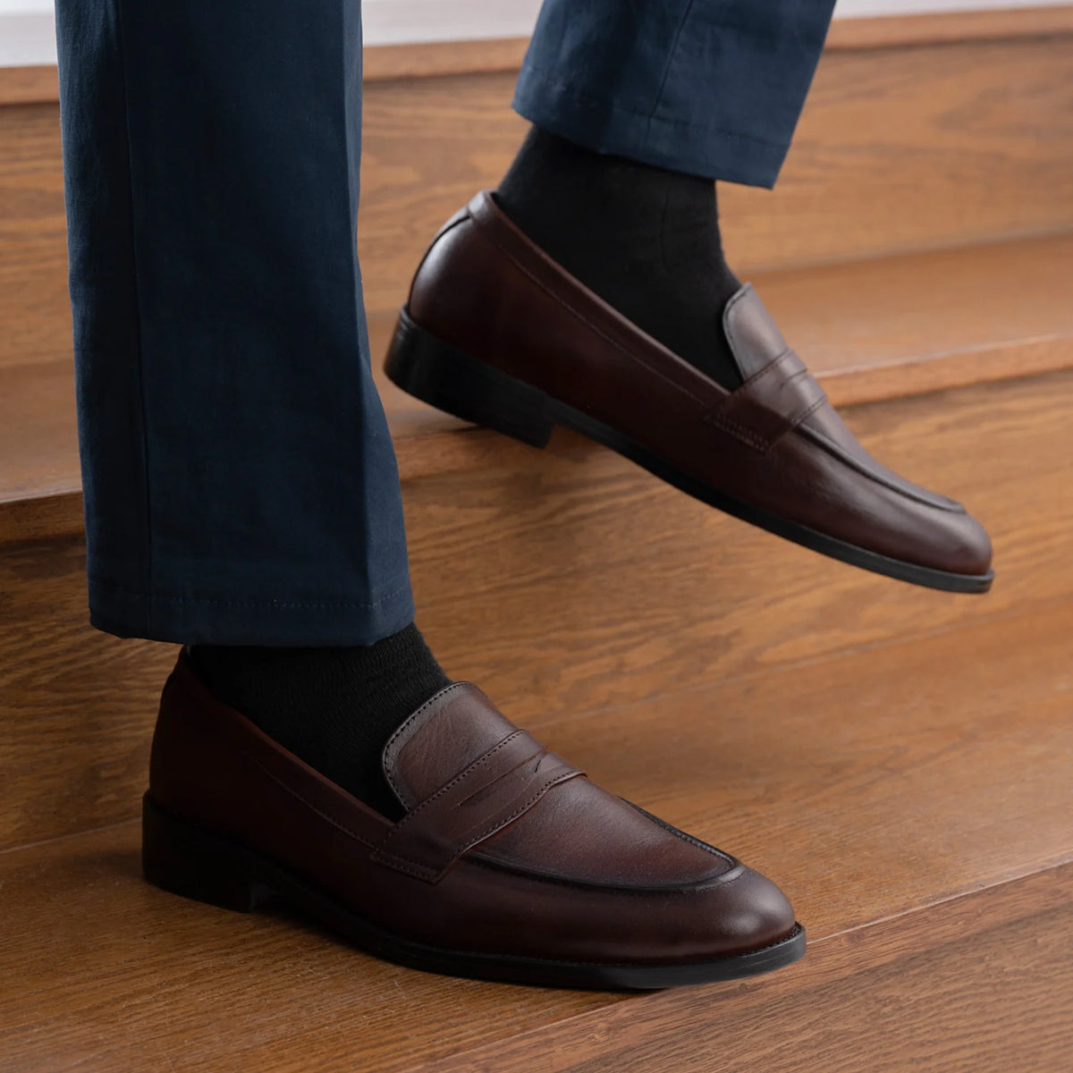 Orlaven Baxton Burnished Hnědá Kožené mokasíny pro Pány footwear image 9
