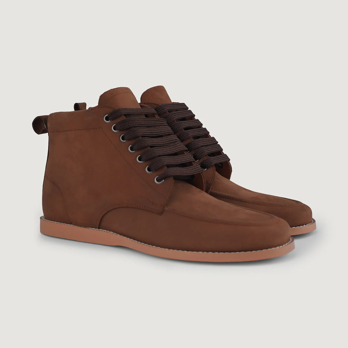 Bearman Moc Toe Pull-up Hnědá Kožené boty pro Pány in Brown Full-Grain Leather - Boční pohled | Koupit online