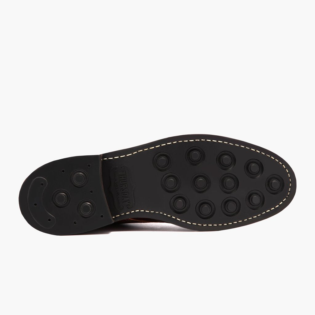 High-Traction Rubber Outsole & Lug Tread Pattern on Vanguard French Roast Kožené boty pro Pány For Men