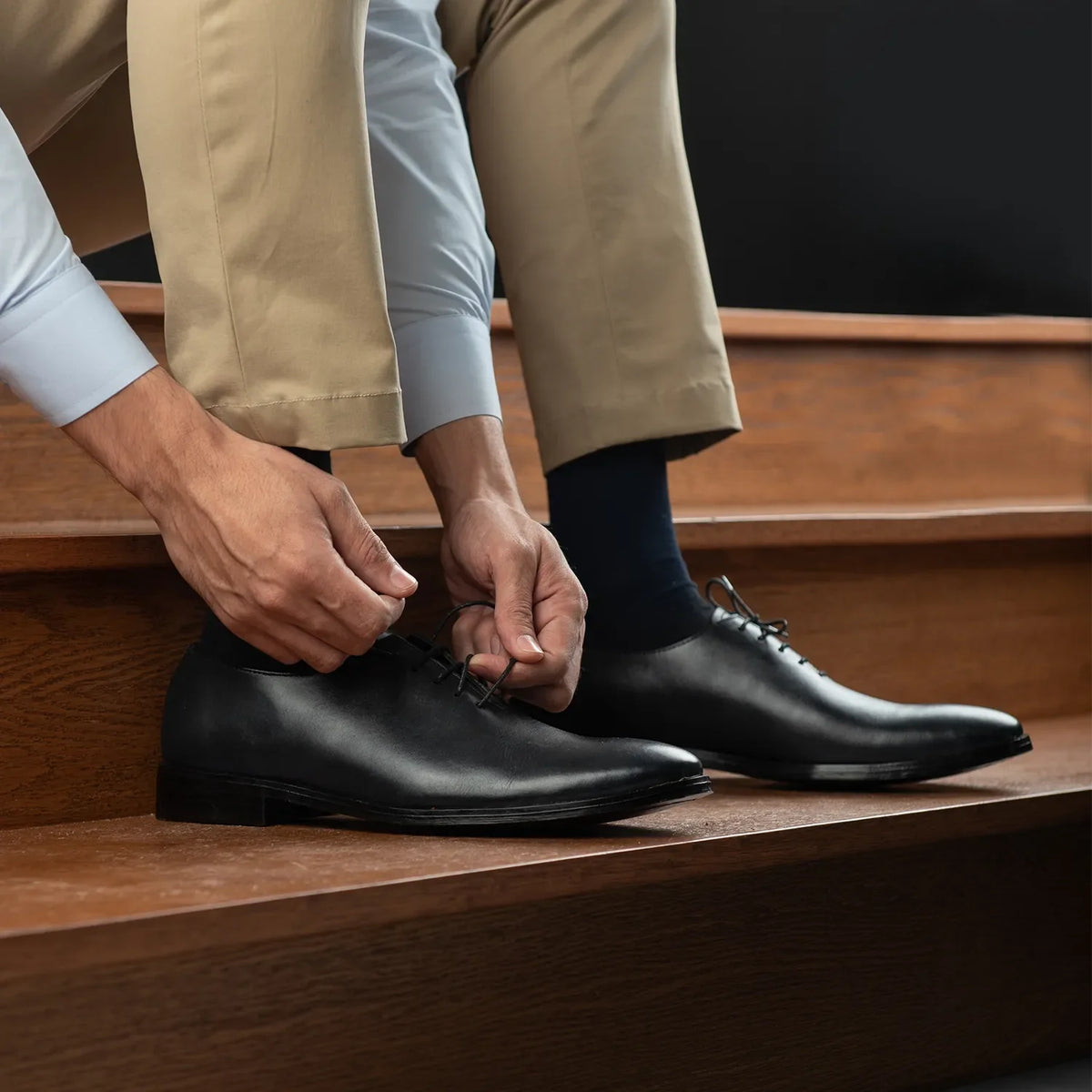 Orlaven Director Wholecut Černá Kožená obuv pro Pány footwear image 10