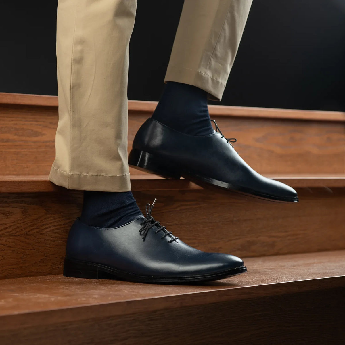 Orlaven Director Wholecut Midnight Modrá Kožená obuv pro Pány footwear image 10