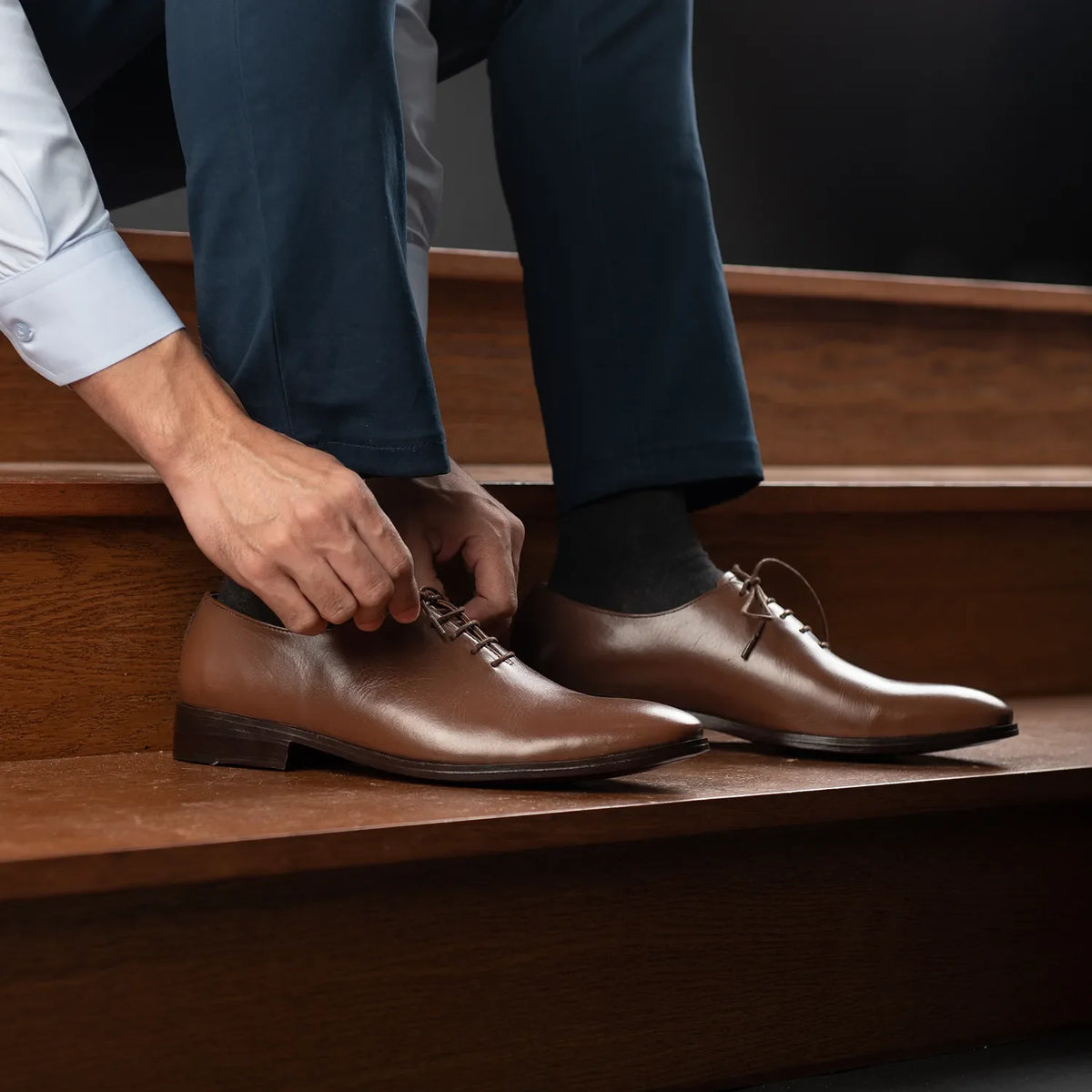 Orlaven Director Wholecut Světle hnědá Kožená obuv pro Pány footwear image 10