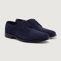 Dirk Brogues Derby Modrá Suede Kožená obuv - StudGuard pro Pány