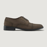 Brown Full-Grain leather Shoes - Goodyear Welt Construction & Front Toe Box Detail