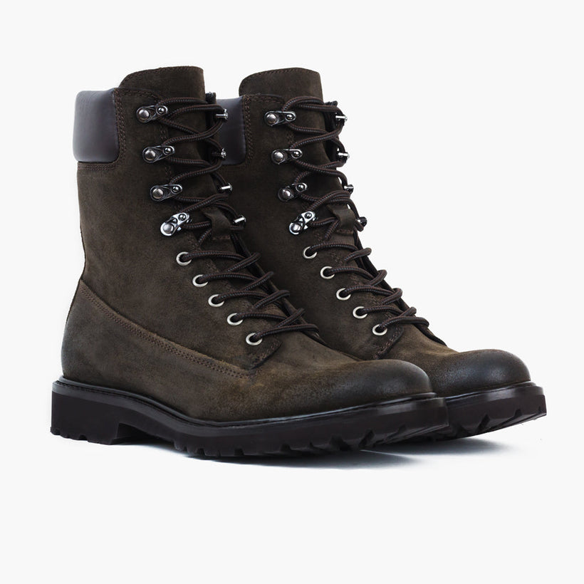 Explorer Dark Olive Suede Kožené boty pro Pány