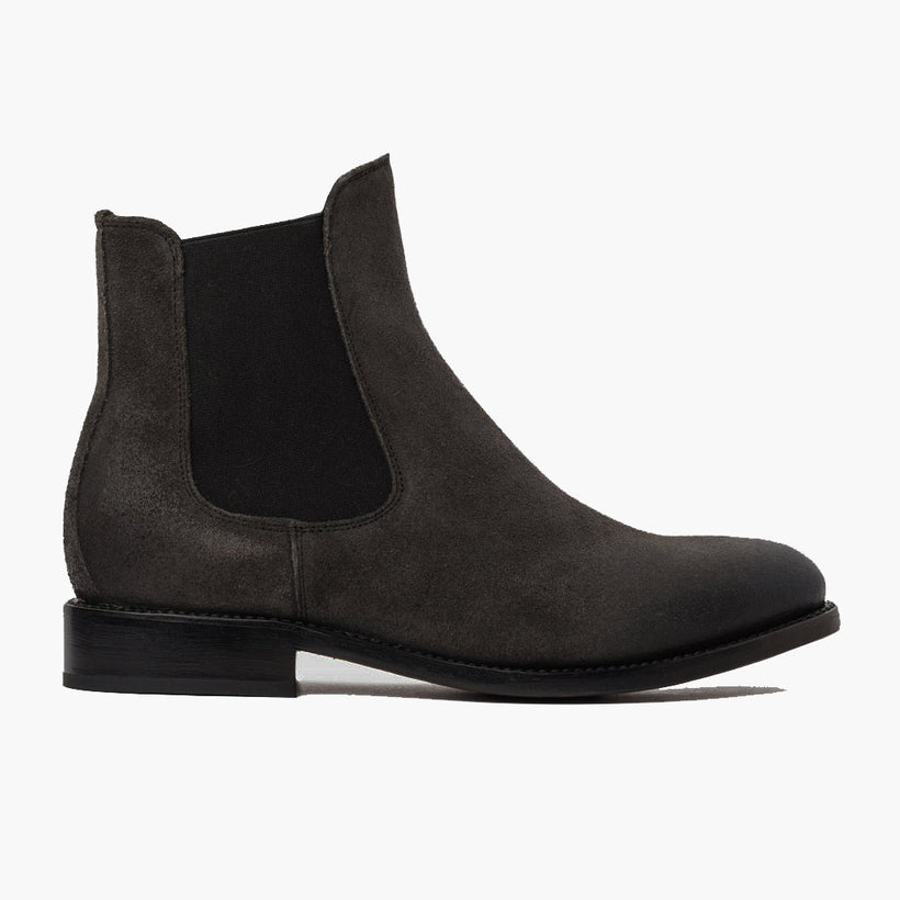 Cavalier Shadow Grey Leather Boots pánská