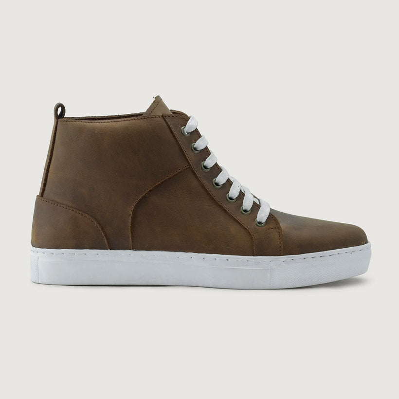 Marty High Top Burnt Copper Pullup Kožené tenisky pro Pány