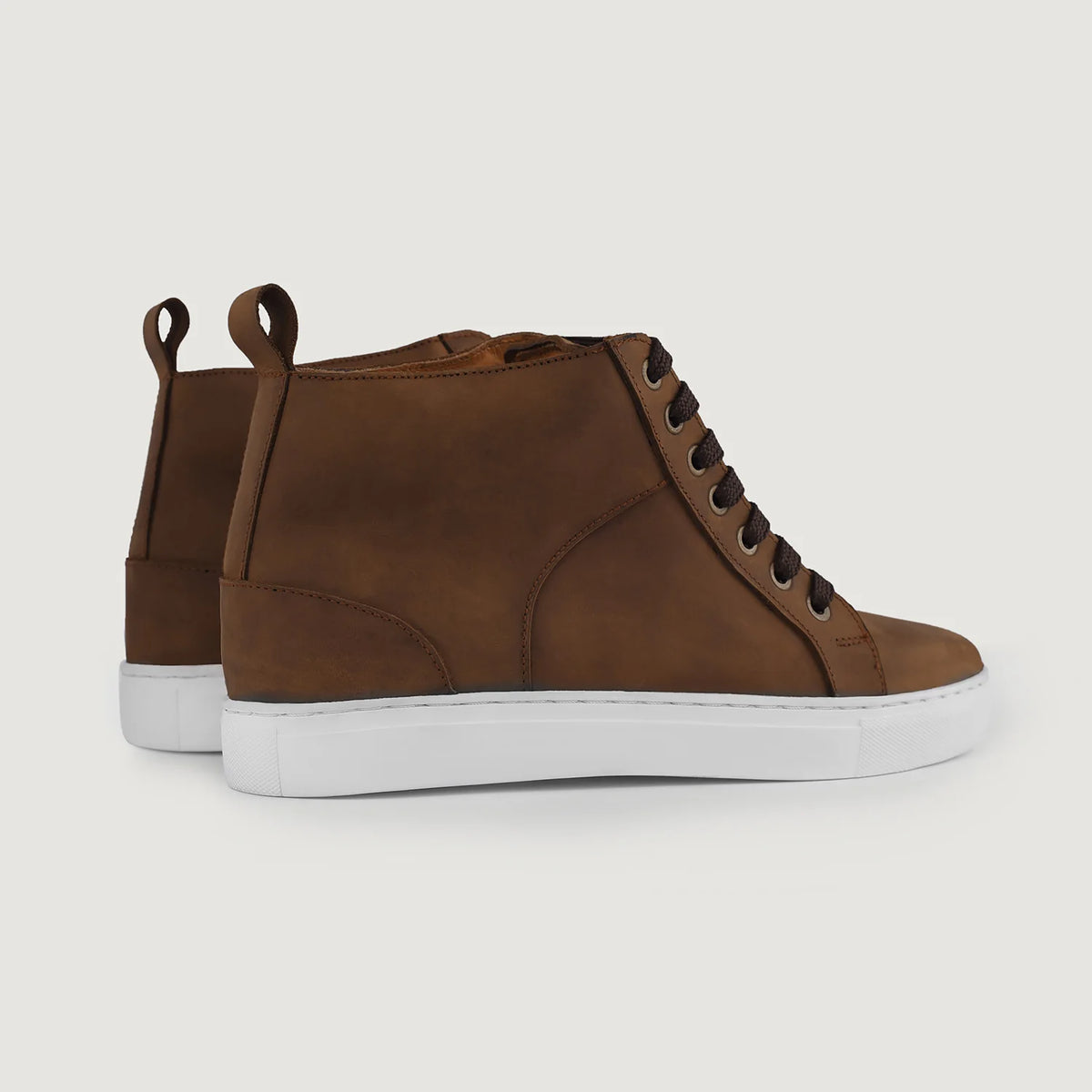 Orlaven Marty High Top Pull-up Hnědá Kožené tenisky pro Pány footwear image 10