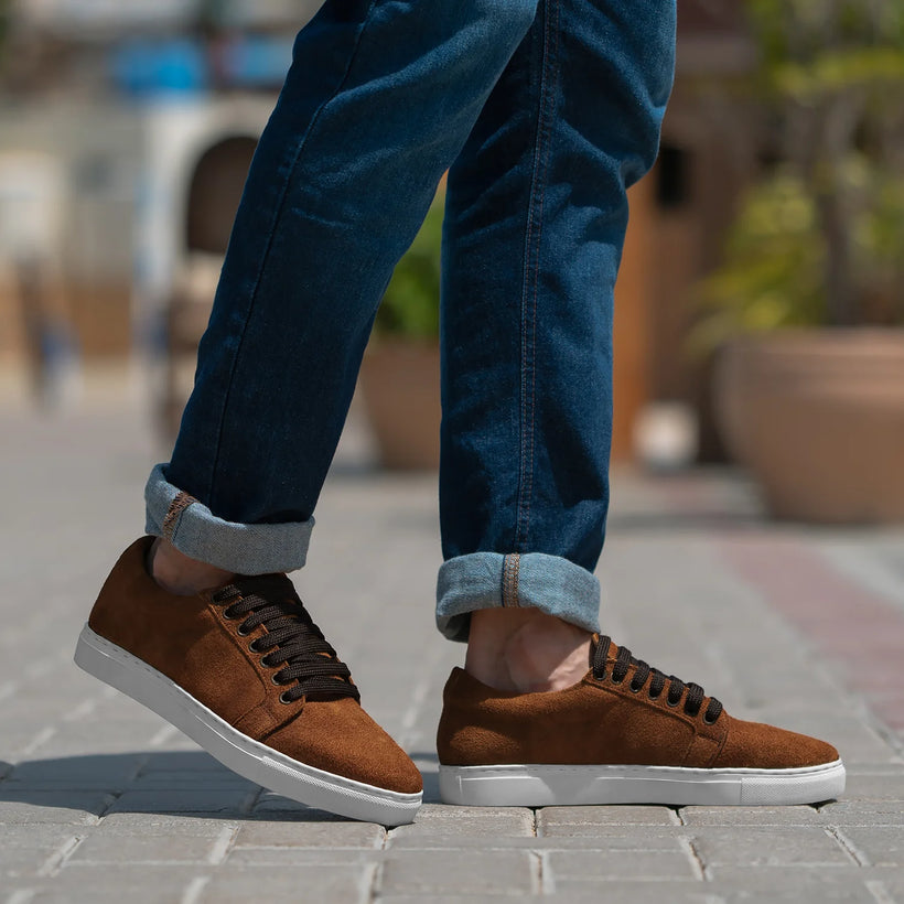 Murphy Low Top Hnědá Suede Kožené tenisky pro Pány