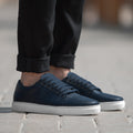 Murphy Low Top Midnight Modrá Kožené tenisky pro Pány
