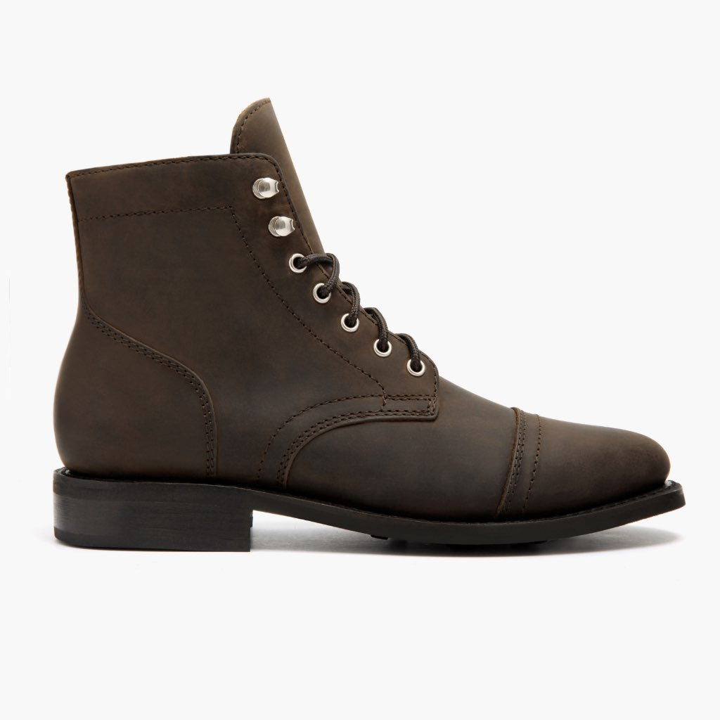 Captain Tobacco Kožené boty pro Dámy in Classic Full-Grain Leather - Boční pohled | Koupit online