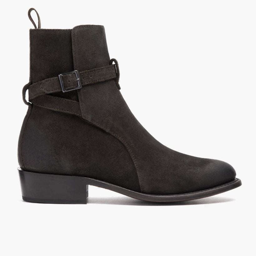 Rogue Dark Olive Suede Leather Boots pánská