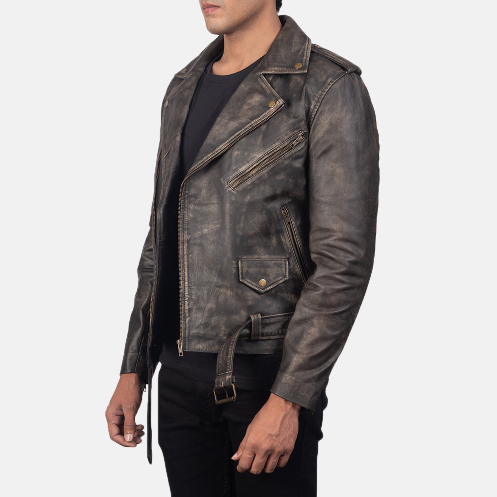 
Allaric Alley Kožený motorkářský křivák pro Pány – alternate product view 2