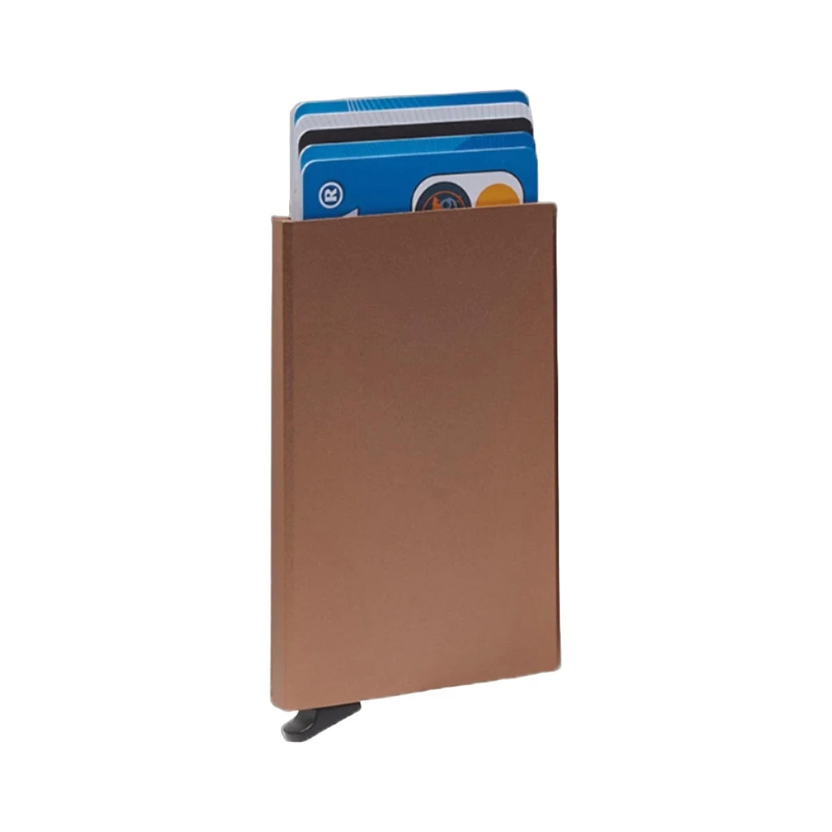 
Classic 100% Full-Grain Leather Card Holder - Zadní pohled se zesílenými koženými popruhy