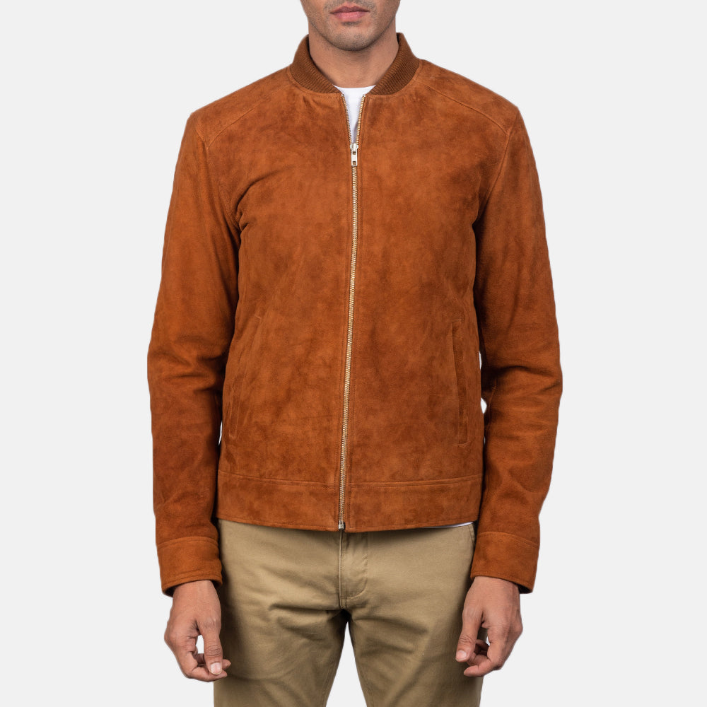 Blain Brown Bomber Jacket – alternate product view 3