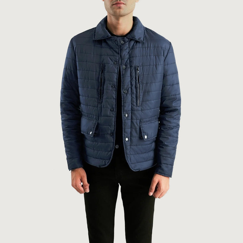 Bo Quilt Windbreaker Kožená bunda pánská
