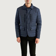 
Bo Quilt Windbreaker Kožená bunda pro Pány - Boční pohled ukazující ergonomický střih rukávů