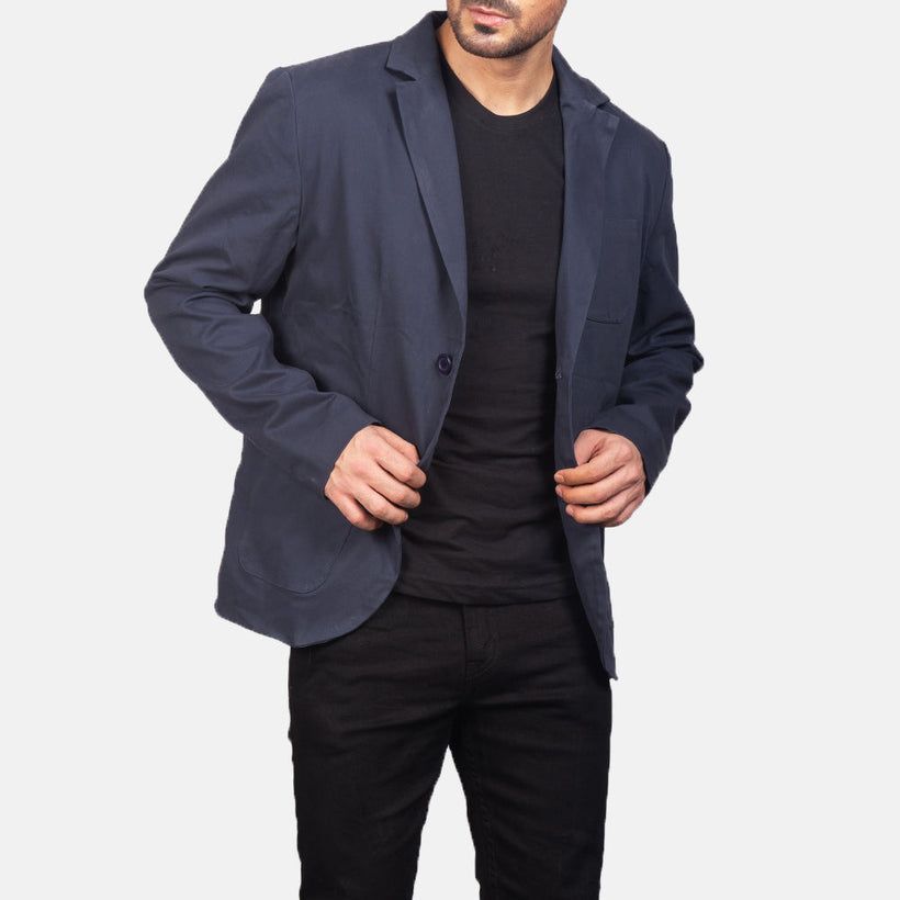 Borges Navy Blue Blazer pánská