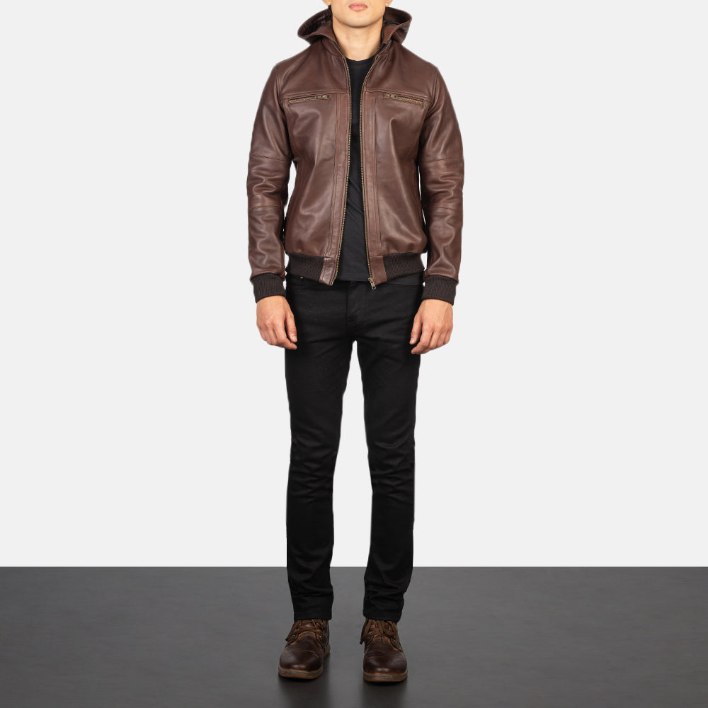 
Bouncer Biz Kožená bomber bunda pro Pány – alternate product view 3