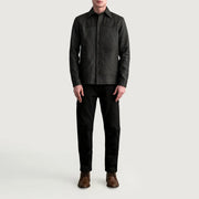
Detailní pohled of Shirt & Buttons Hardware on Bronco Tumbled Hnědá Leather Shirt pro Pány