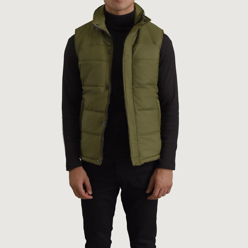 Bryan Green Puffer Vest pánská