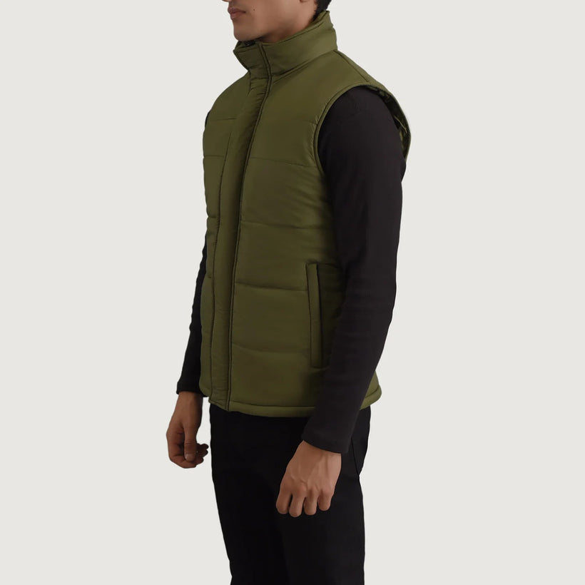 Bryan Green Puffer Vest pánská