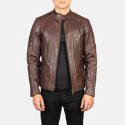 
Řemeslné zpracování lemu na Damian Grey Suede Biker Jacket