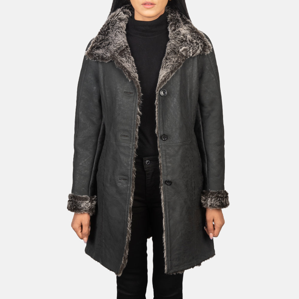 
Erica Shearling Kožený kabát pro Dámy – alternate product view 1