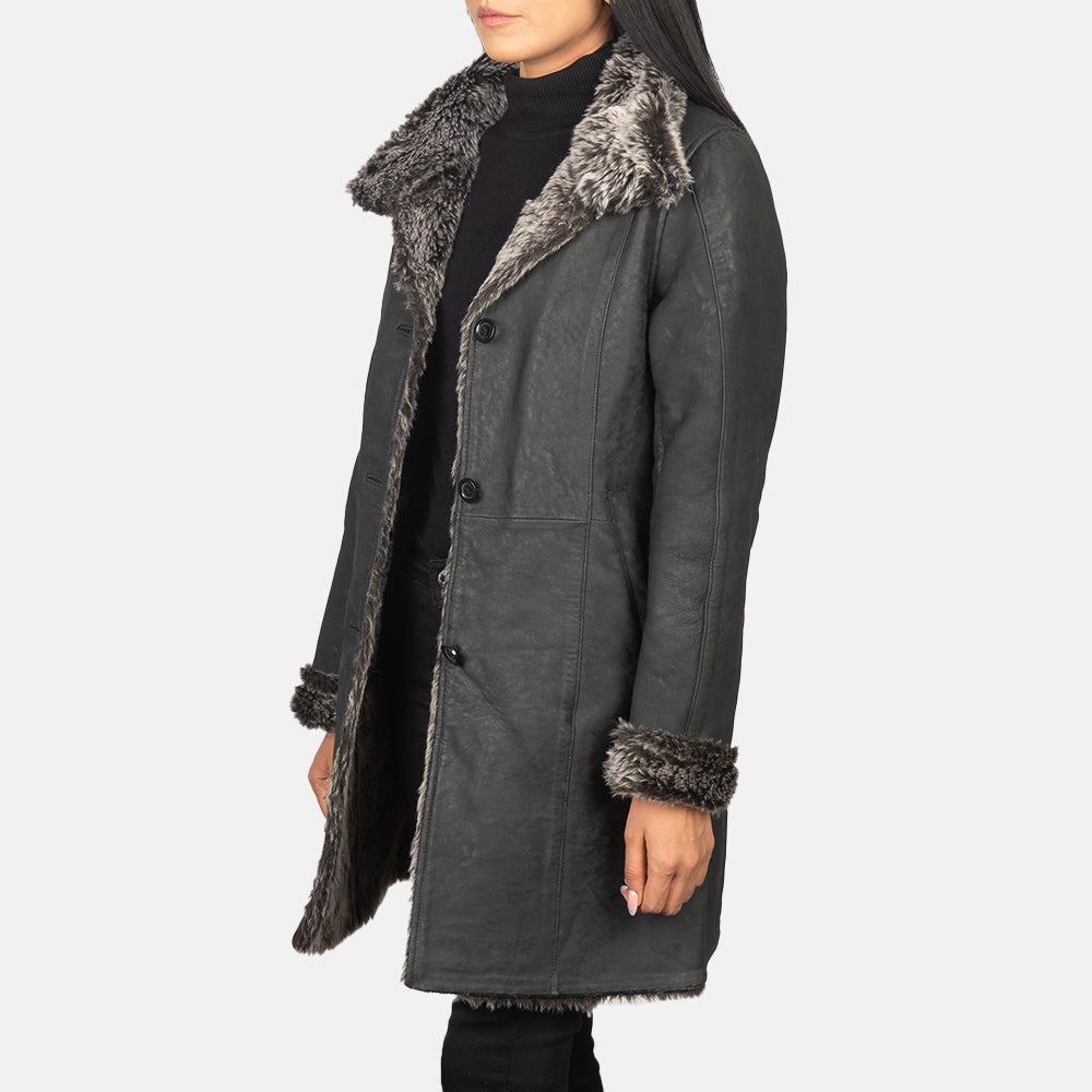 
Erica Shearling Kožený kabát pro Dámy – alternate product view 2