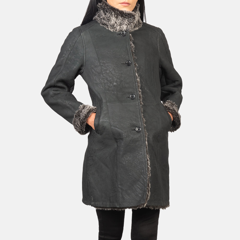 
Erica Shearling Kožený kabát pro Dámy – alternate product view 6
