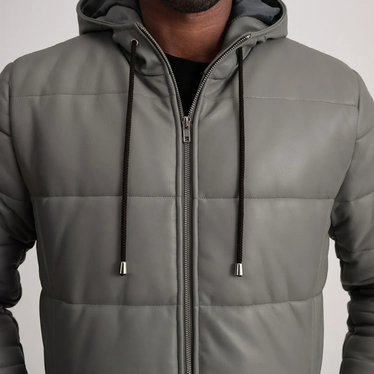
Floyd Kožený kabát Světle hnědá Puffer Kožená bunda pro Pány – alternate product view 4