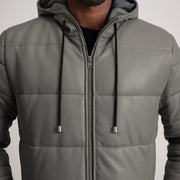 
Floyd Kožený kabát Světle hnědá Puffer Kožená bunda pro Pány – alternate product view 4