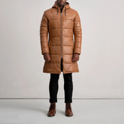 
Floyd Kožený kabát Světle hnědá Puffer Kožená bunda pro Pány – alternate product view 3