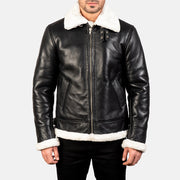 
Francis B-3 Černá Kožená bomber bunda pro Pány – alternate product view 4