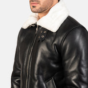
Francis B-3 Černá Kožená bomber bunda pro Pány – alternate product view 6