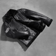 
Francis B-3 Černá Kožená bomber bunda pro Pány – alternate product view 8