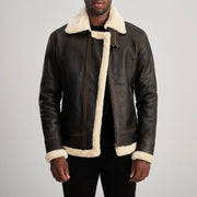 
Francis B-3 Černá Kožená bomber bunda pro Pány – alternate product view 1