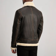 
Francis B-3 Černá Kožená bomber bunda pro Pány – alternate product view 5